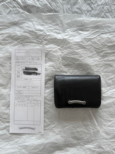 Chrome Hearts Joey Bi-Fold Wallet / Heavy Leather "Black"