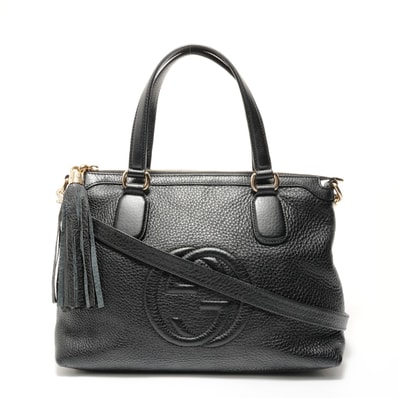グッチ GUCCI ソーホー レザー 2way ハンドバッグ【中古】