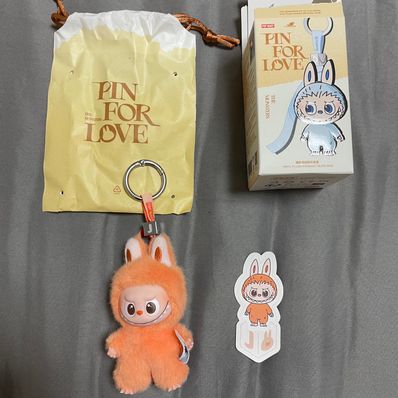 POP MART THE MONSTERS (LABUBU) Pin for Love Series-Vinyl Plush Pendant (A-M) J