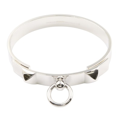 エルメス HERMES コリエ・ド・シアン バングル LG バングル アクセサリー シルバー925 レディース シルバー系 【中古】