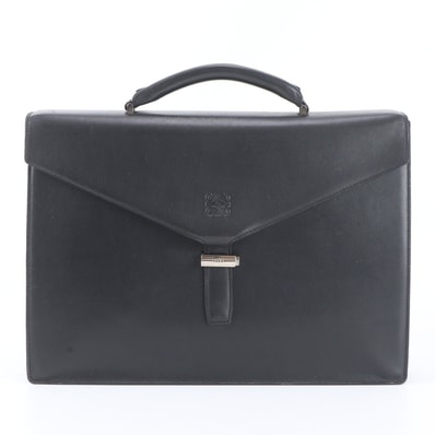 ■美品 ロエベ アナグラムビジネス バッグ レザー