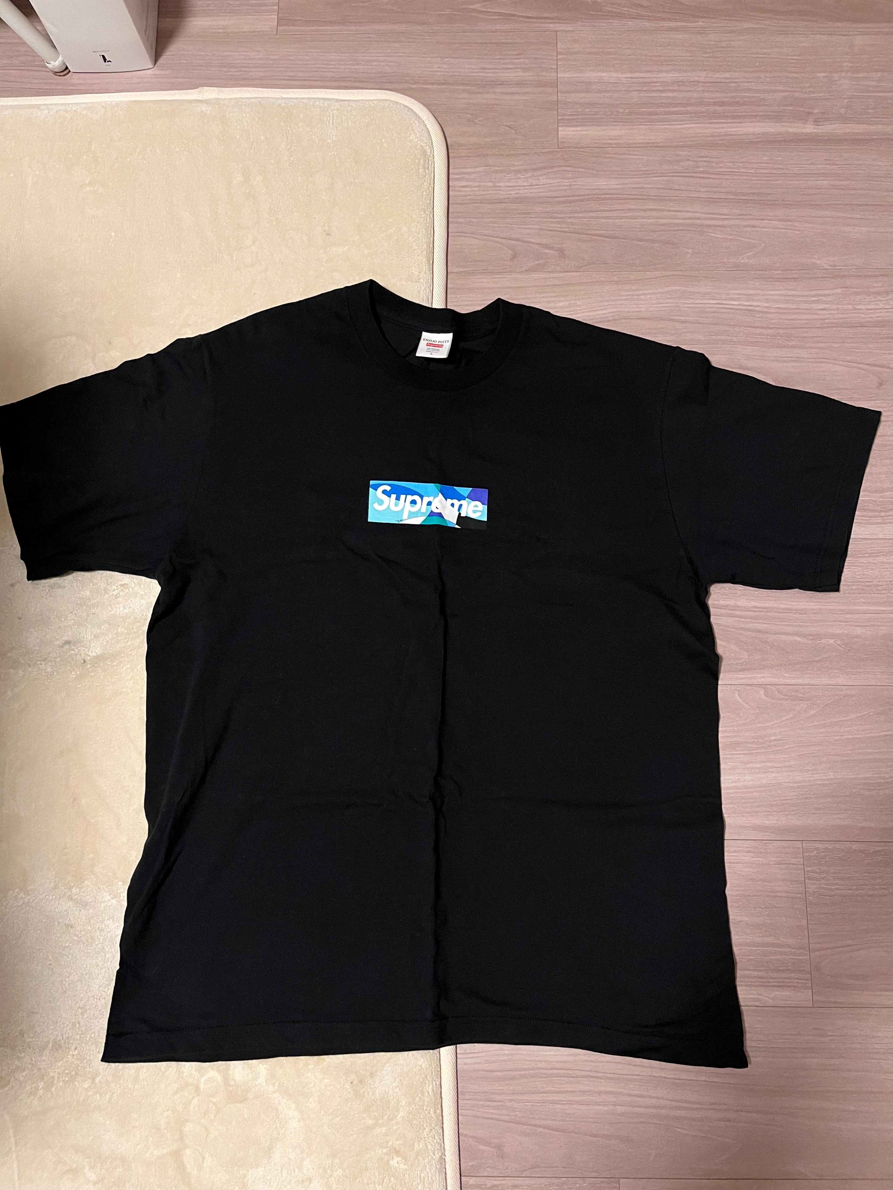 Supreme / Emilio Pucci® Box Logo Tee "Black/Blue"