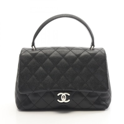 シャネル CHANEL マトラッセ ハンドバッグ バッグ キャビアスキン(グレインドカーフ) レディース ブラック系 【中古】