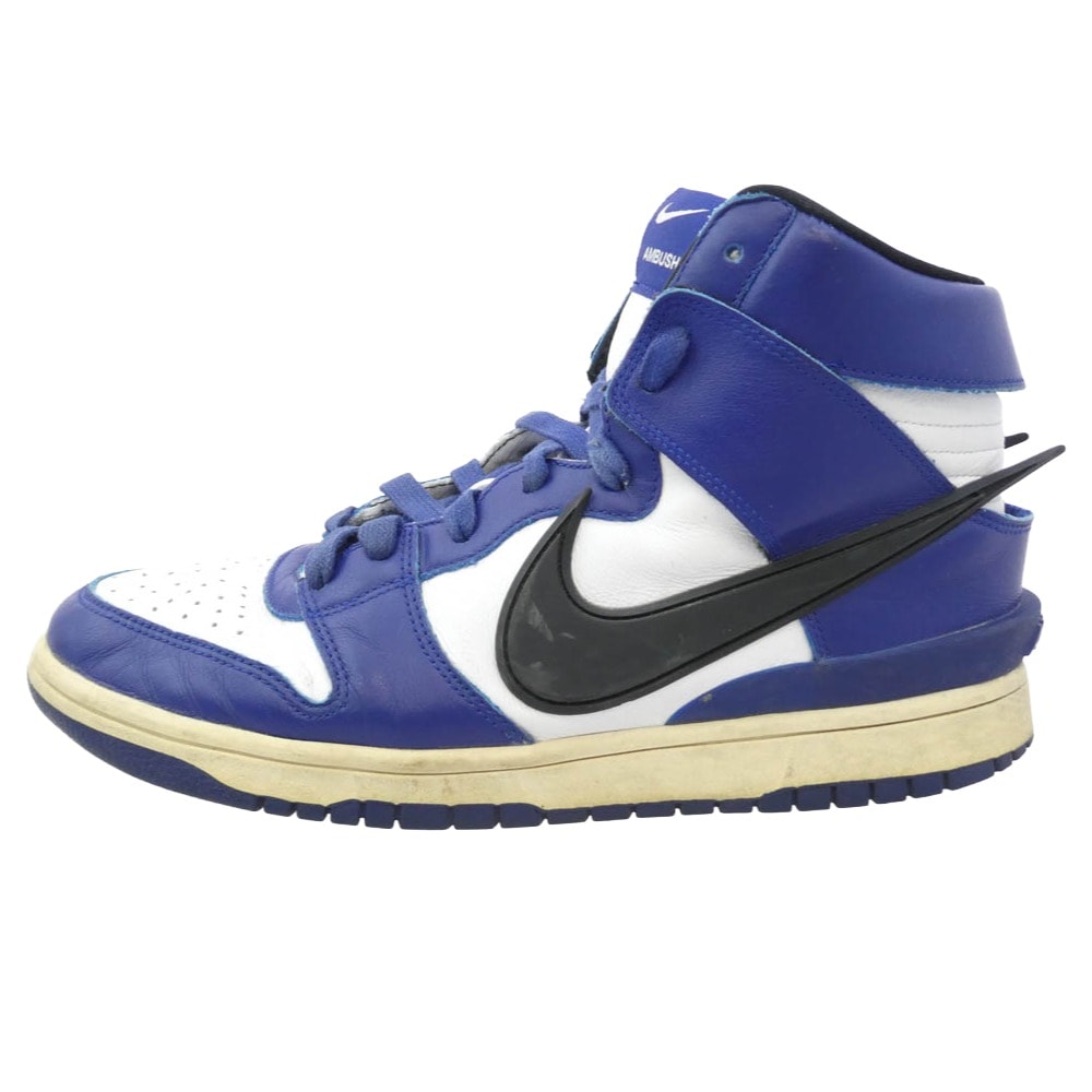 NIKE ナイキ スニーカー 21SS CU7544-400 × Ambush Nike Dunk High Deep Royal ナイキ ダンク ハイ ディープロイヤル ハイカット ブルー系 ホワイト系 29cm【中古】