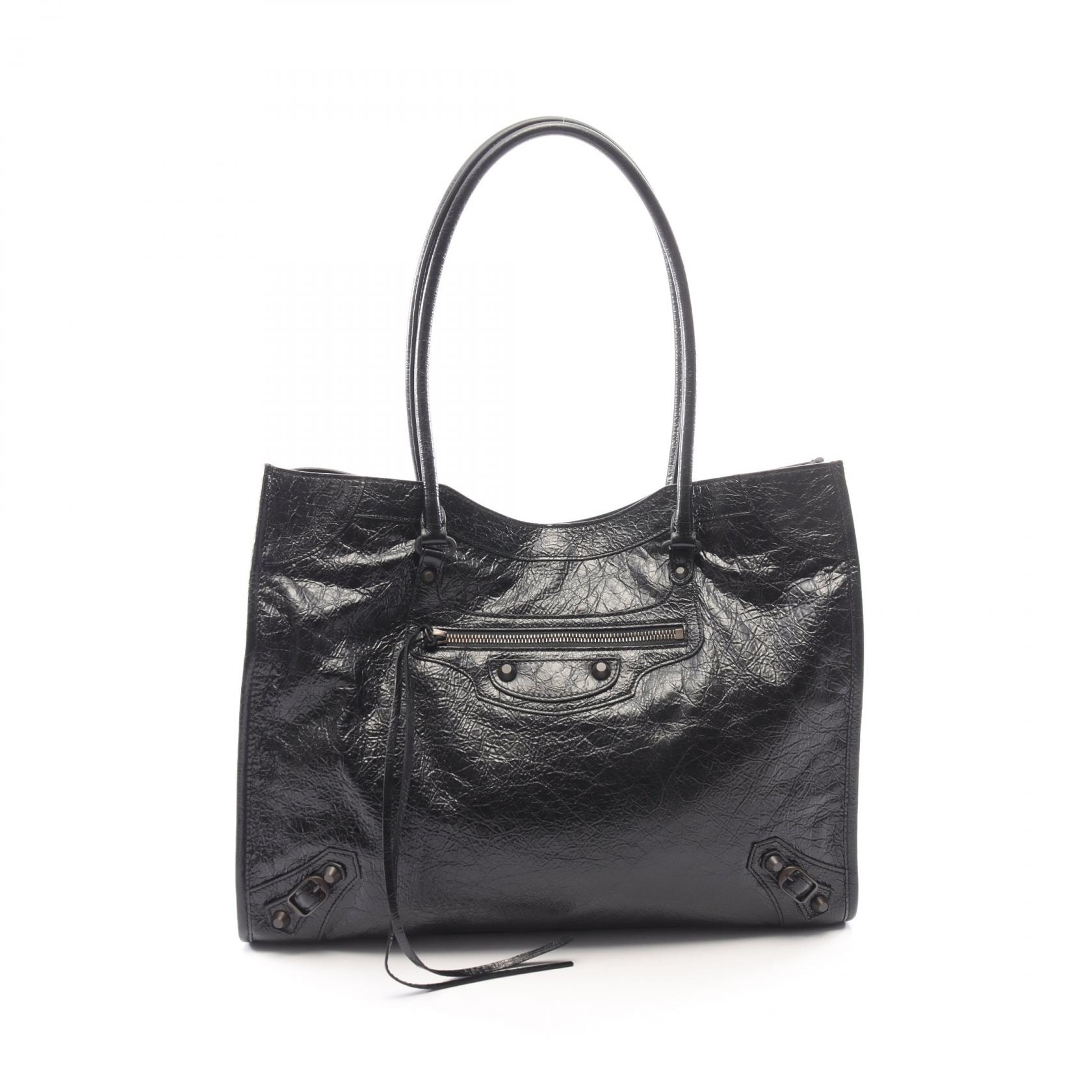 バレンシアガ BALENCIAGA Le City ル シティ ミディアム トートバッグ バッグ レザー レディース ブラック系 8469212ABEK1000 【新品】