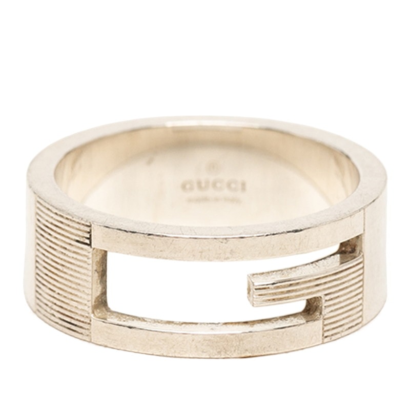 グッチ ブランデッドG リング 指輪 #20 SV925 シルバー レディース GUCCI 【中古】