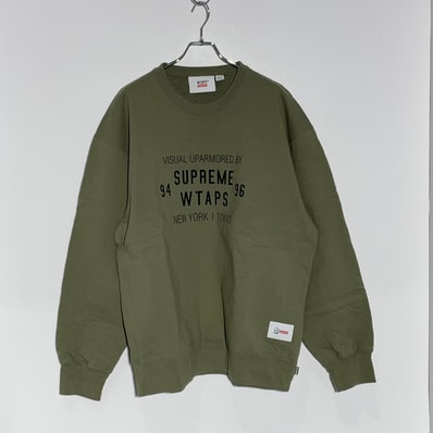 Supreme / WTAPS Crewneck "Light Olive"