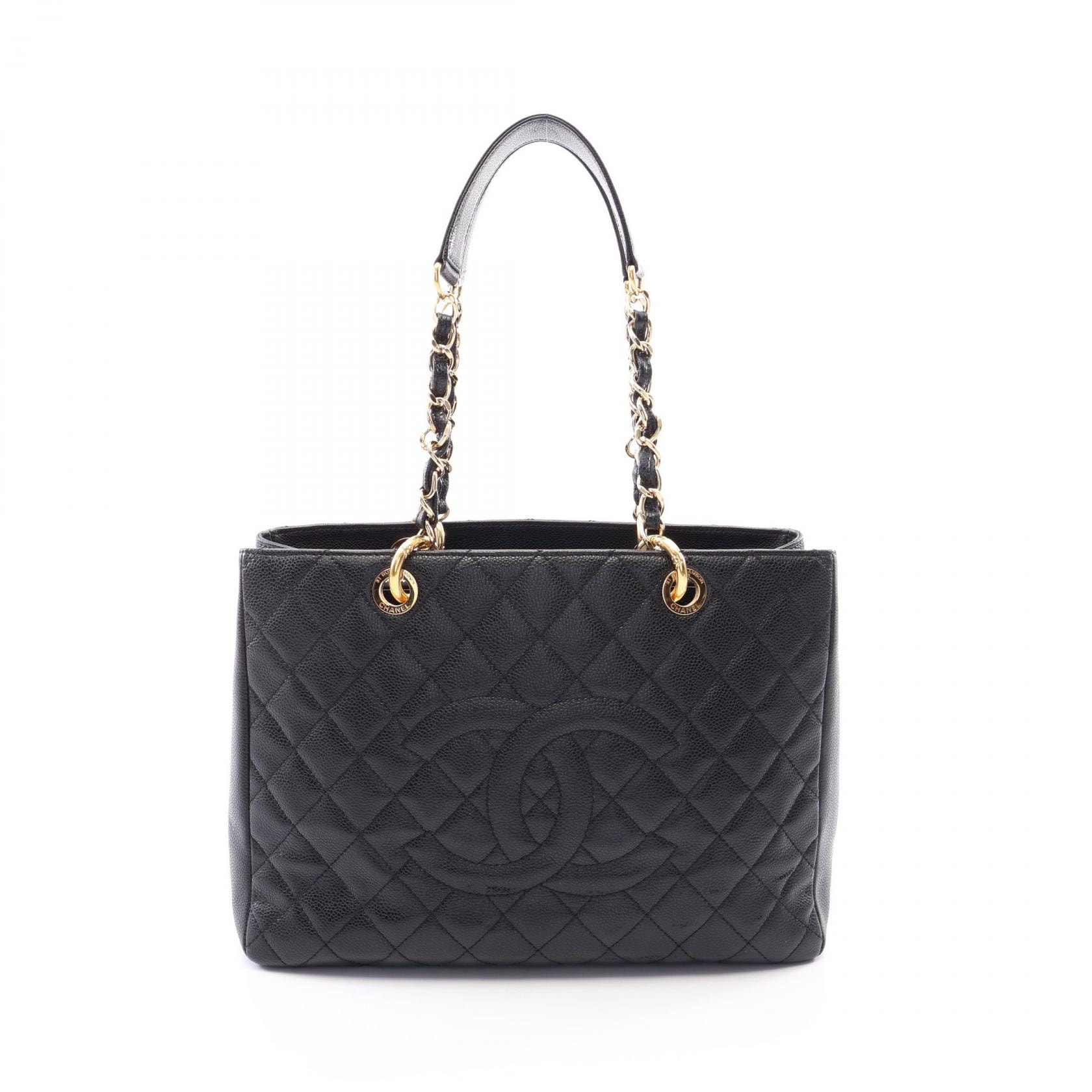 シャネル CHANEL マトラッセ グランドショッピング GST トートバッグ バッグ キャビアスキン(グレインドカーフ) レディース ブラック系 【中古】