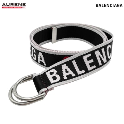 BALENCIAGA バレンシアガ ロゴ ウェビング Dリング ベルト
ガチャベルト 703137210AA1063 ポリエステル OS ブラック メンズ
【中古】