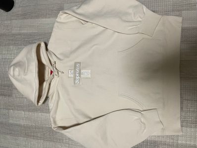 Supreme Cross Box Logo Hooded Sweatshirt "Natural"