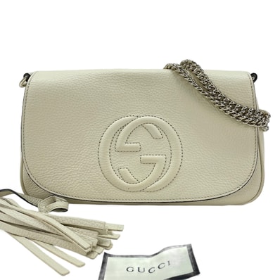 グッチ GUCCI レザー ソーホー ショルダーバッグ【中古】