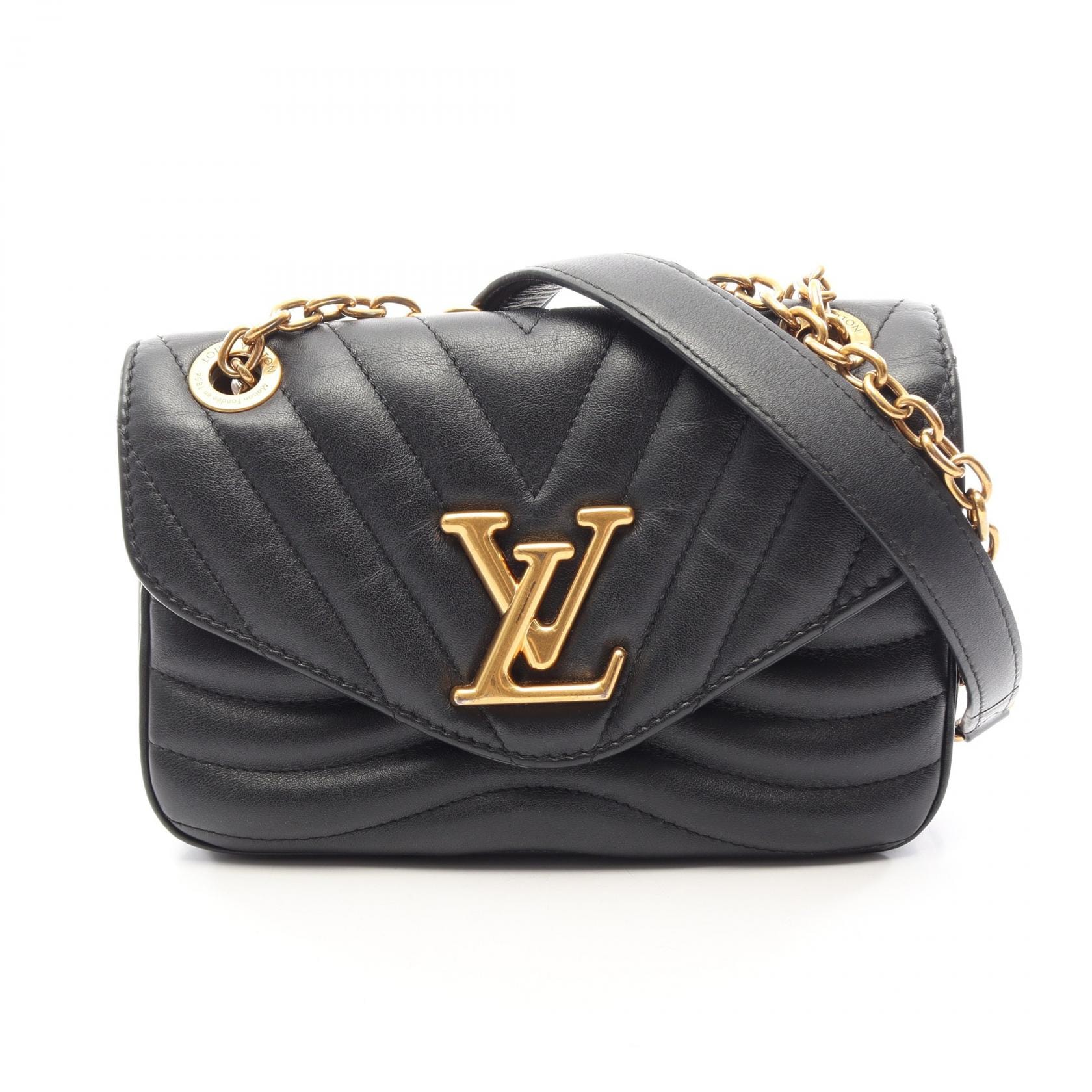 ルイ・ヴィトン LOUIS VUITTON ニューウェーブ チェーンバッグPM ショルダーバッグ バッグ レザー ノワール レディース ブラック系 M20687 【中古】