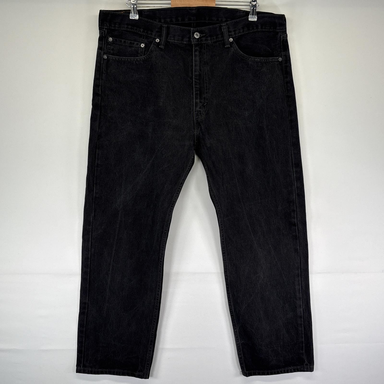古着 リーバイス Levi's デニムパンツ 505 ストレート 大きいサイズ ジーンズ ジーパン 5ポケット 長ズボン w40 L30  ブラック メンズ