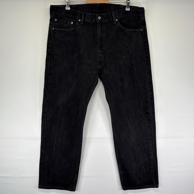 古着 リーバイス Levi's デニムパンツ 505 ストレート 大きいサイズ ジーンズ ジーパン 5ポケット 長ズボン w40 L30 ブラック メンズ
