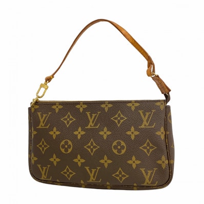 ★最終価格【6db1360】ルイヴィトン ポーチ モノグラム ポシェットアクセソワール M51980 ブラウン【中古】レディース