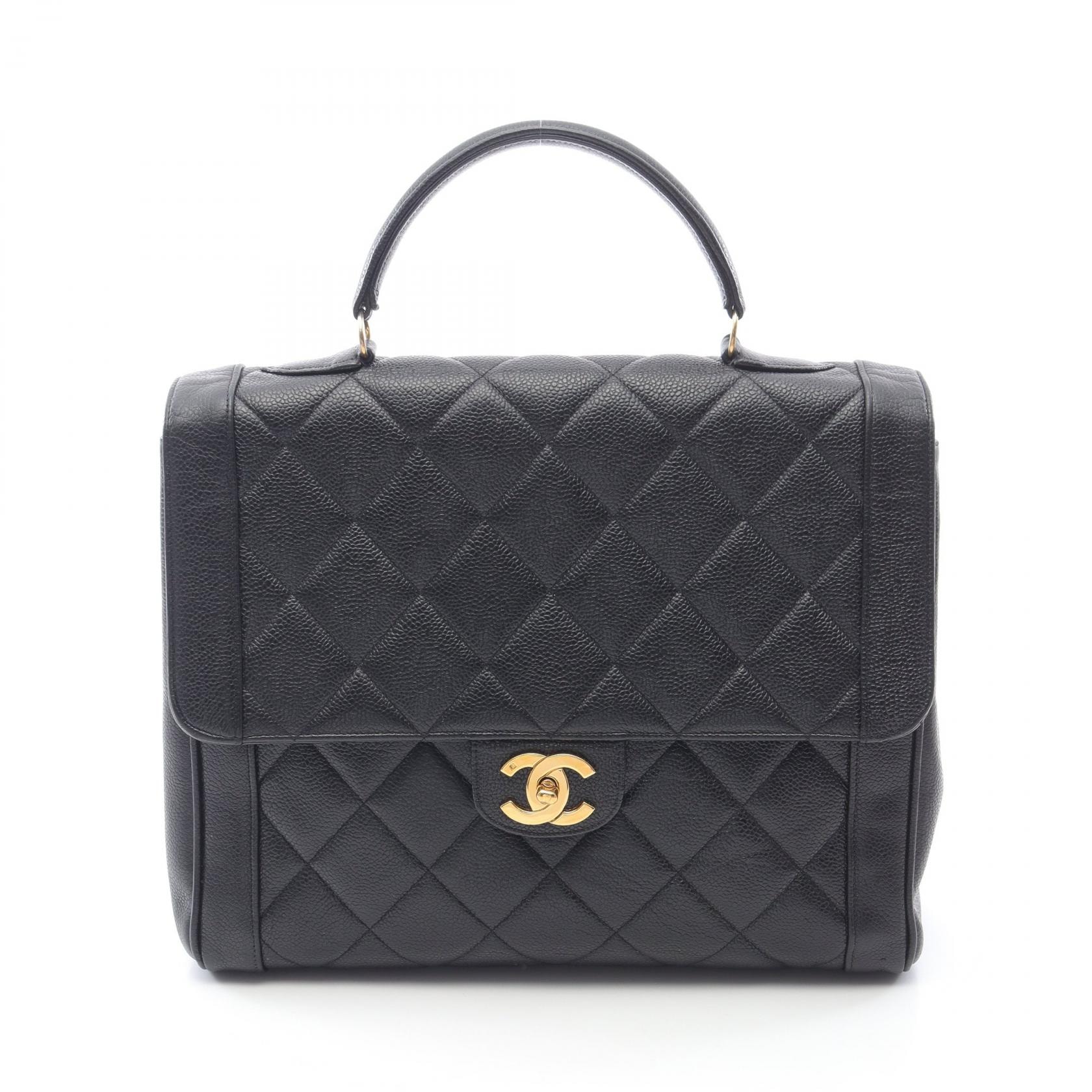 シャネル CHANEL マトラッセ ハンドバッグ バッグ カーフ(牛革) レディース ブラック系 【中古】