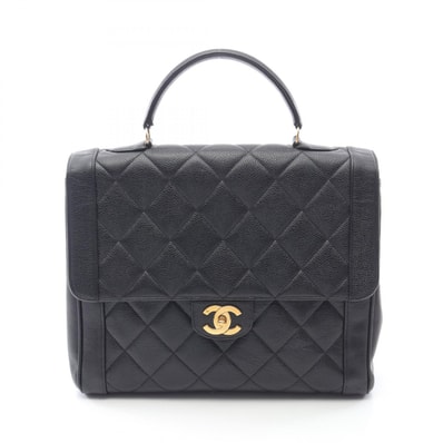 シャネル CHANEL マトラッセ ハンドバッグ バッグ カーフ(牛革) レディース ブラック系 【中古】
