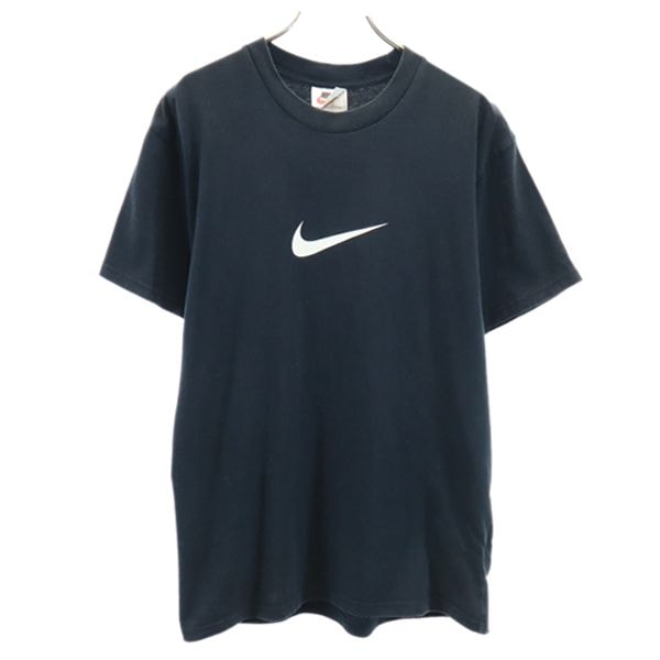 NIKE ナイキ 90s 銀タグ オールド ロゴプリント 半袖 Tシャツ S 黒