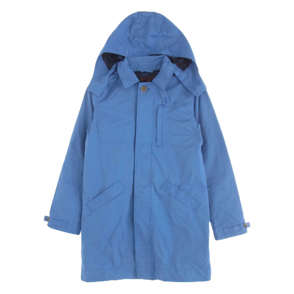 HYSTERIC GLAMOUR ヒステリックグラマー ステンカラーコート 0133AC01 メモリータッサ フード付 ステンカラーコート ブルー系 FREE【中古】