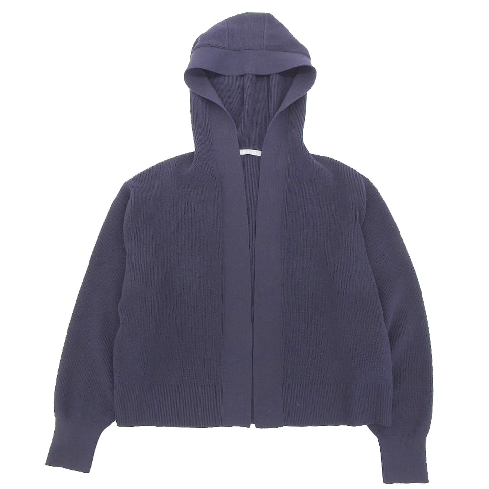 セオリーリュクス 美品 Fulton Nelli Cardigan フーデットニットカーディガン トップス レディース 紺 38 03-5103730 25年製 38