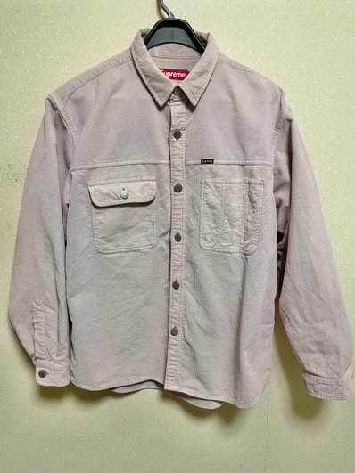 Supreme Washed Corduroy Shirt "Pink"