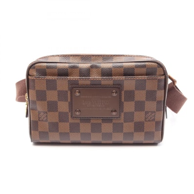 ルイ・ヴィトン LOUIS VUITTON バムバッグ ブルックリン ウエストバッグ ボディバッグ バッグ PVCコーティングキャンバス レザー ダミエ エベヌ レディース ブラウン系 N41101 【中古】