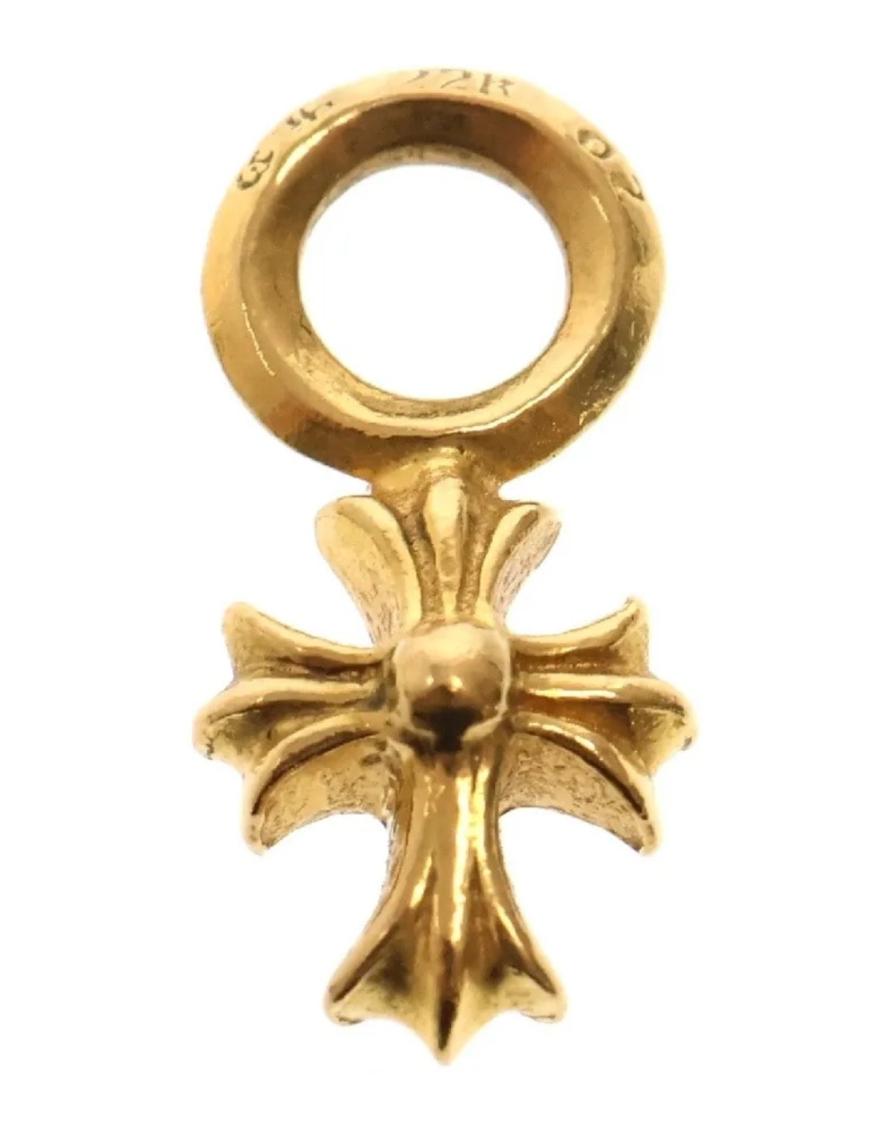 Chrome Hearts 22K #A Stack Charm CH Cross "Gold"