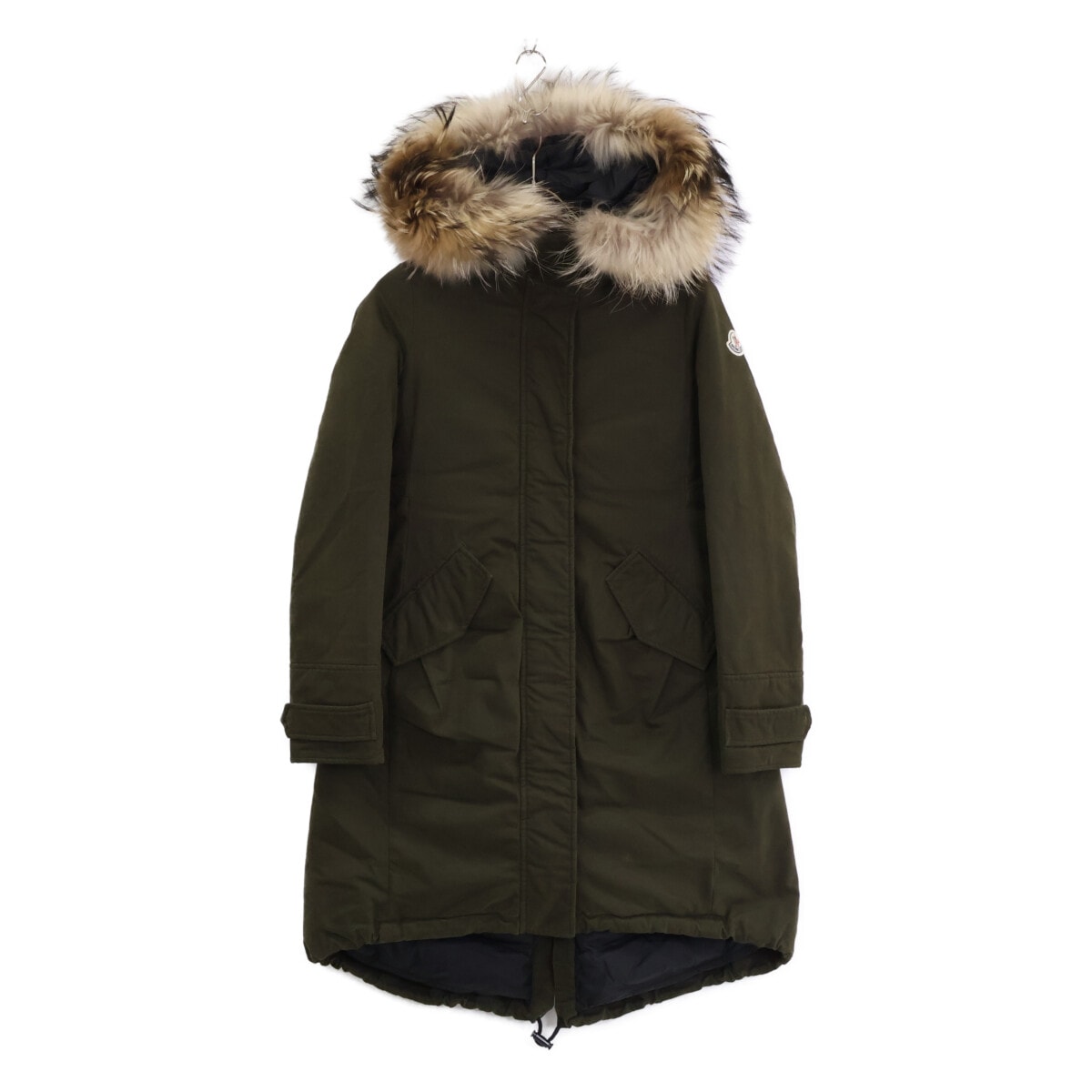 モンクレール EVANTHIA エヴァンシア ラクーンファー付 ダウンモッズ 00