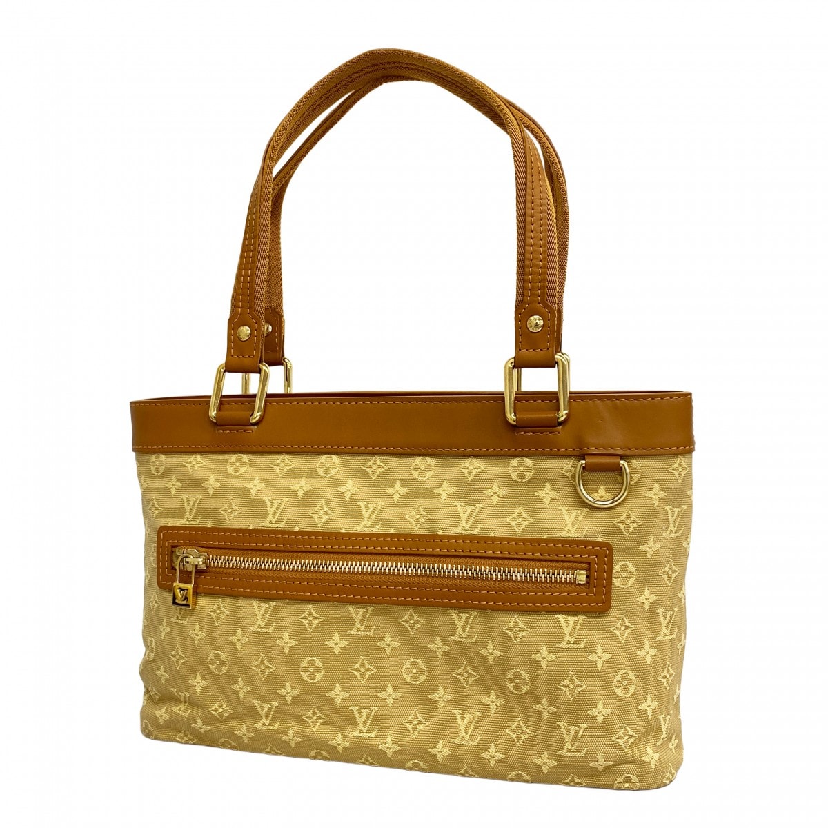 【6db1836-k】ルイヴィトン ハンドバッグ モノグラム・ミニ ルシーユPM M92684 ベージュ【中古】レディース