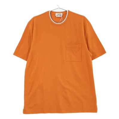 エルメス 新品同様 467990HA サドルステッチ コットン Tシャツ L