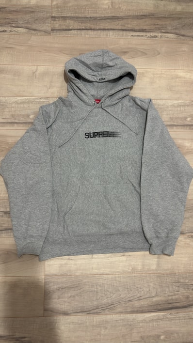 Supreme Motion Logo Hooded Sweatshirt "Heather Grey" (23SS)