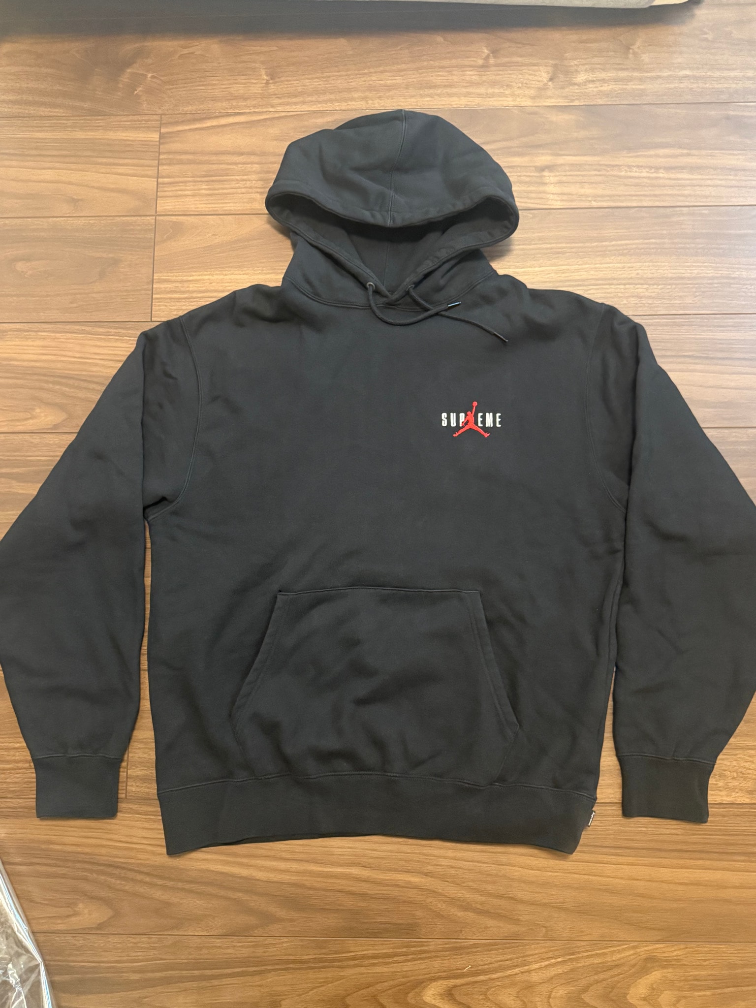 Supreme x Jordan Hooded Sweatshirt "Black"