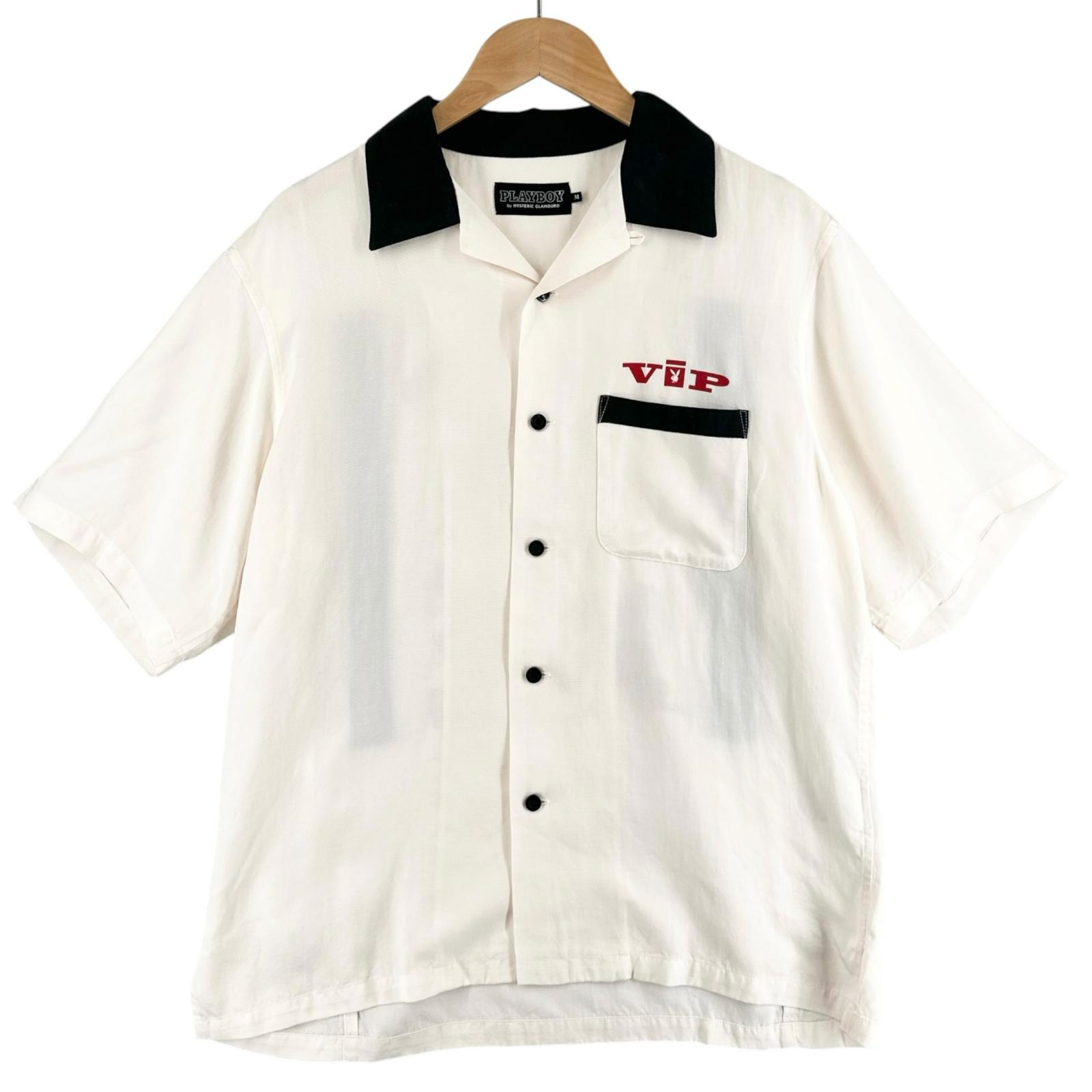美品 ヒステリックグラマー 半袖シャツ アイボリー メンズ M
