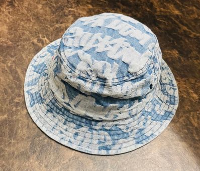 Supreme Fat Tip Jacquard Denim Crusher "Blue"