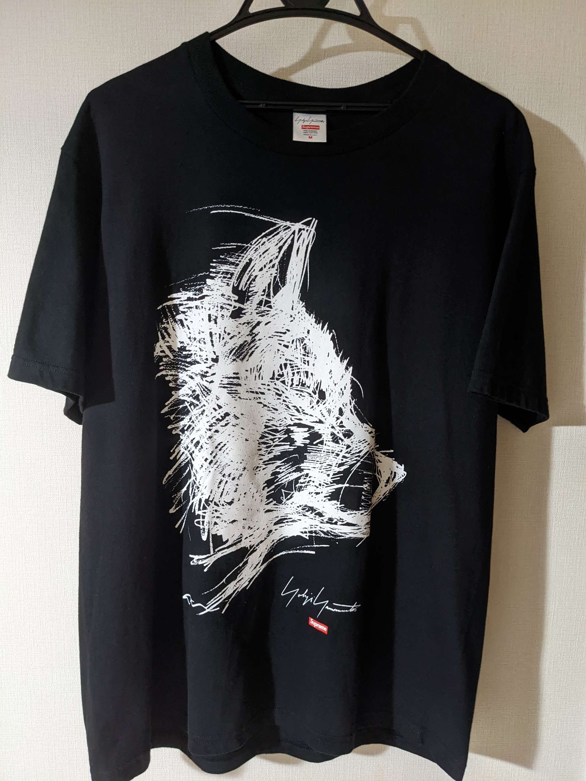 Supreme / Yohji Yamamoto® Scribble Wolf Tee "Black"