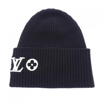 ルイヴィトン LOUIS VUITTON ビーニーLVヘッドライン M77872 ニットキャップ