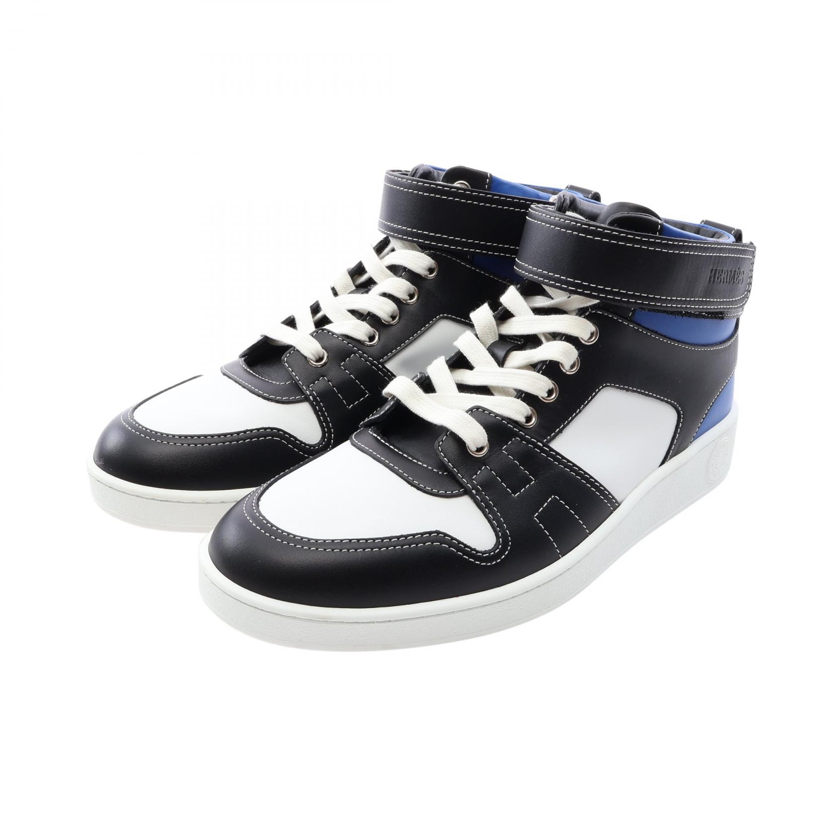 エルメス HERMES フリースタイル スニーカー 靴 レザー ホワイト メンズ ホワイト系 / ブラック系 / ブルー系 【中古】