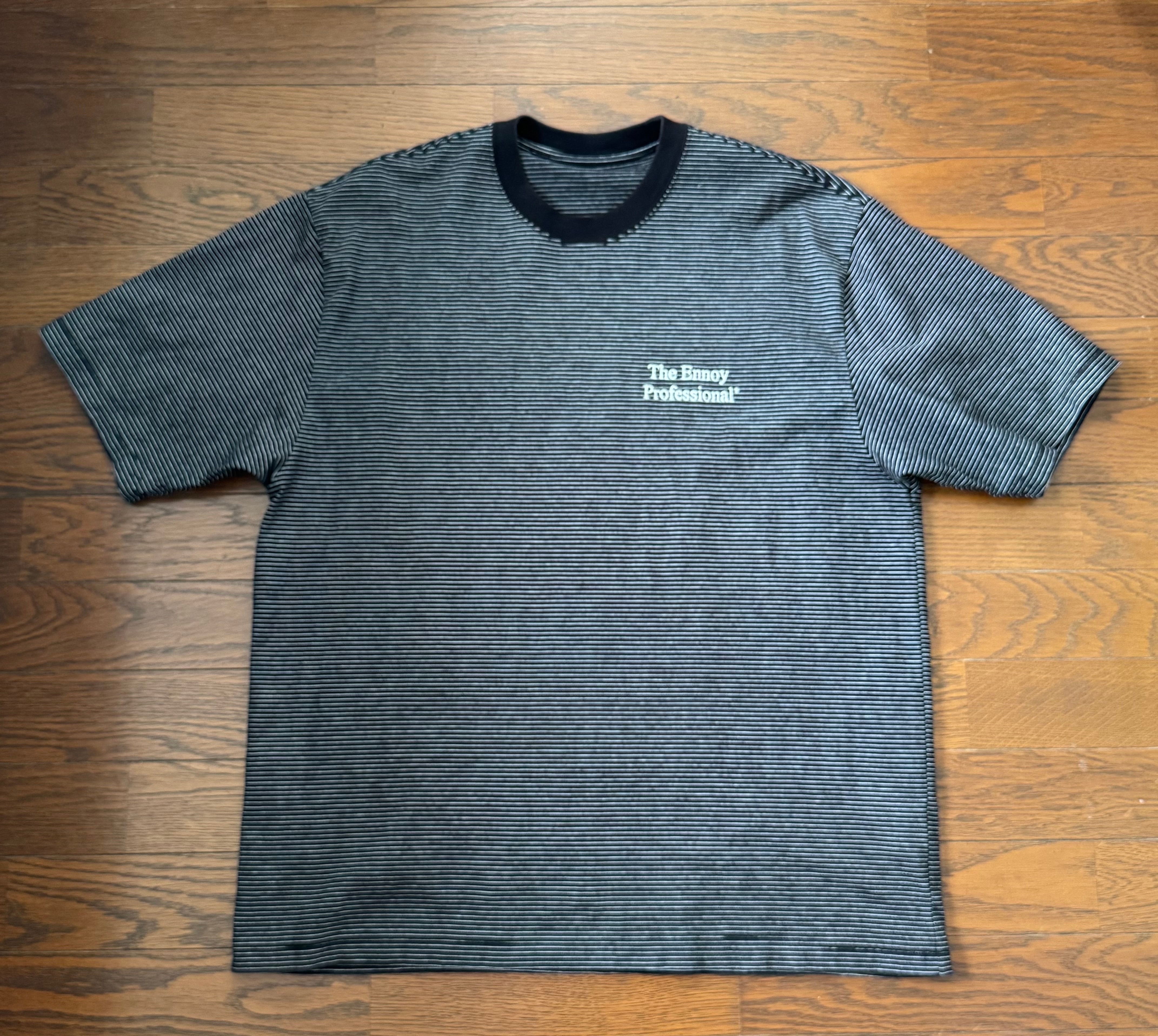 ENNOY 23SS S/S Border T-Shirt "Black" SS23BRENCT05AM