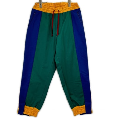 カラー 21WCM-P02203 カラーブロックトラックパンツ 1