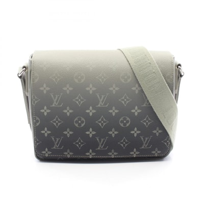 ルイ・ヴィトン LOUIS VUITTON ディストリクトPM NV3 ショルダーバッグ バッグ PVCコーティングキャンバス レザー メンズ カーキ系 M11593 【中古】