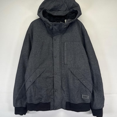 古着 リーバイス Levi's ジャケット フルジップ ボアライナー フーディー パーカー XL グレー系 メンズ