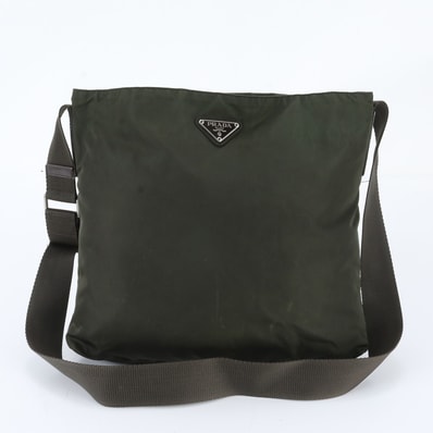 ■美品 プラダ テスート ナイロントライアングルロゴショルダーバッグ
