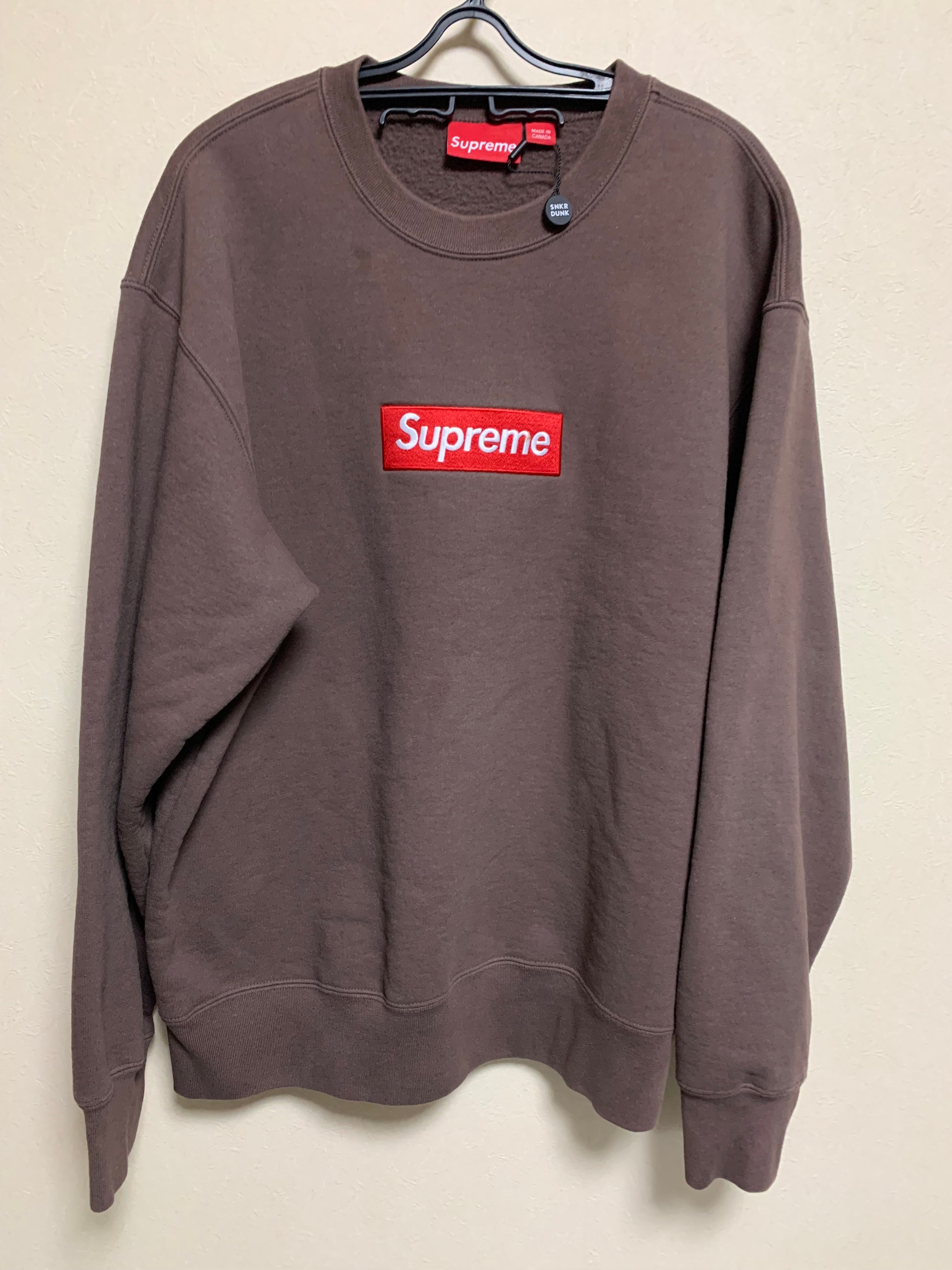 Supreme Box Logo Crewneck "Brown" (22FW)