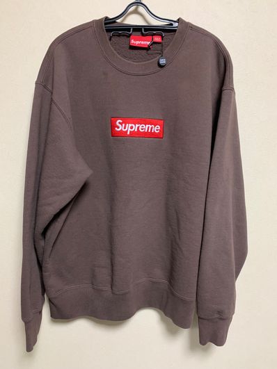 Supreme Box Logo Crewneck "Brown" (22FW)