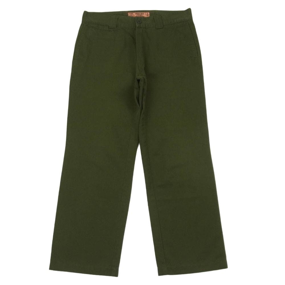 TENDERLOIN テンダーロイン T-20RG Durable Press デュラブルプレス コットン チノ ワーク パンツ グリーン系 S【中古】