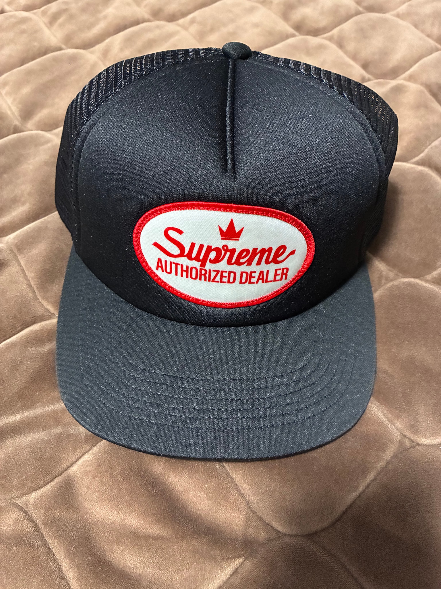 Supreme Authorized Mesh Back 5-Panel "Black" (25SS)