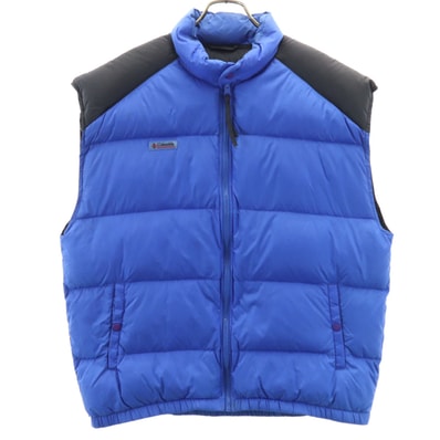 Columbia コロンビア ダウンベスト ブルー アウトドア