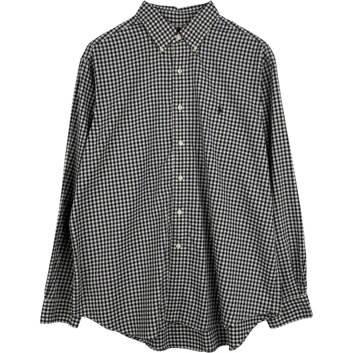 古着 ラルフローレン Ralph Lauren CLASSIC FIT ギンガムチェック 長袖 ボタンダウンチェックシャツ メンズXL相当/eaa676726