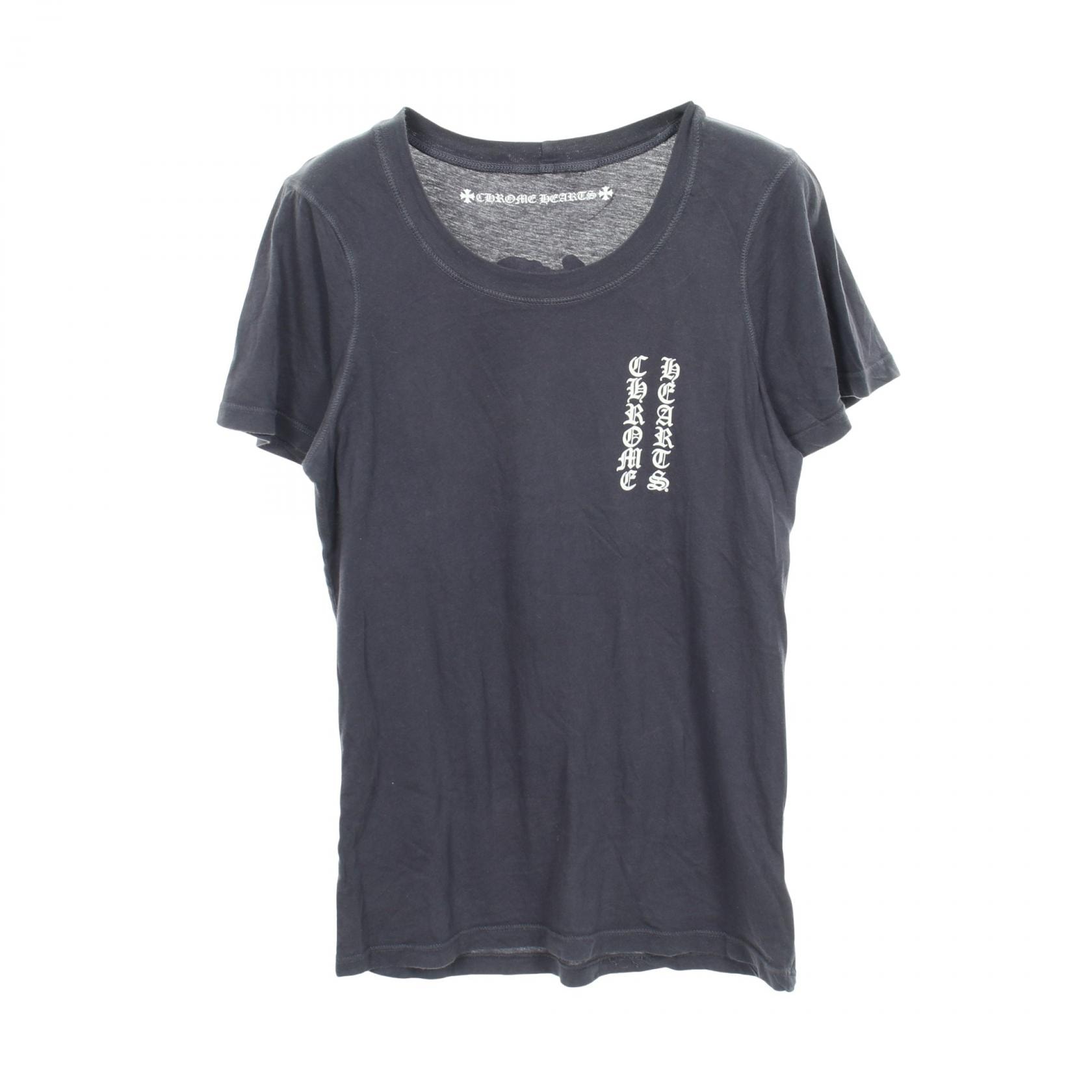 クロムハーツ CHROME HEARTS ヴァーティカルロゴ Matty Boy 半袖Tシャツ 衣料品 トップス コットン レディース グレー系 【中古】