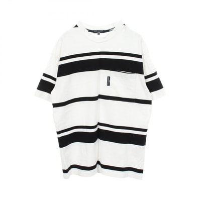 コムデギャルソンオム COMME des GARCONS HOMME ボーダー 半袖Tシャツ 衣料品 トップス コットン メンズ ホワイト系 / ブラック系 【中古】
